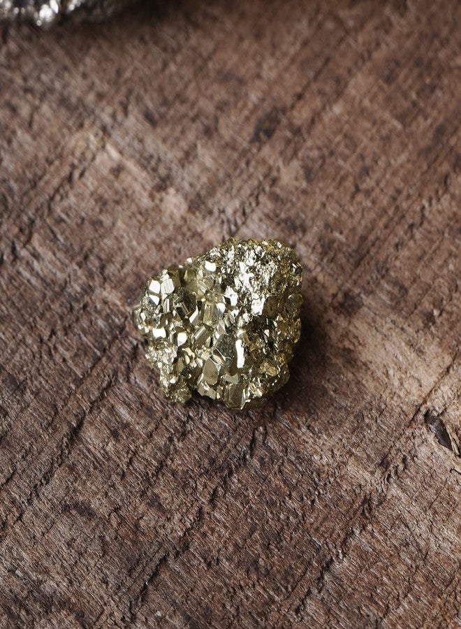 9Dzine Pyrite Cluster Stone from Peru Pyrite Stone Original Golden Pyrite Crystal Raw Stone 5-10 Grams Pyrite Raw Cluster Stone for Wealth Attracts Business Décor Luck Gold - Image 4